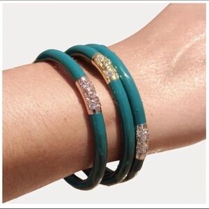 Budhagirl womens plum three king bangle set XL